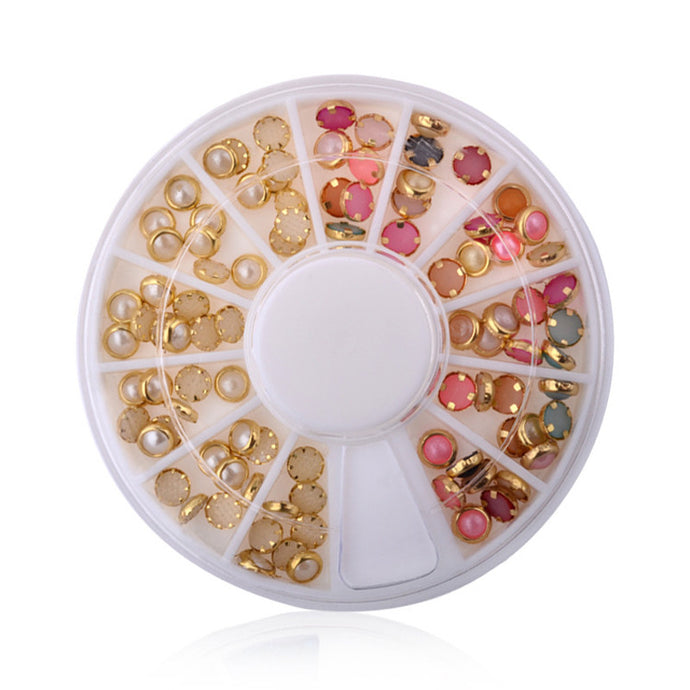 Nail Art Decorations 3d Nail Art Pearl Rhinestones Wheel Nail Stylish Tool DIY Manicure