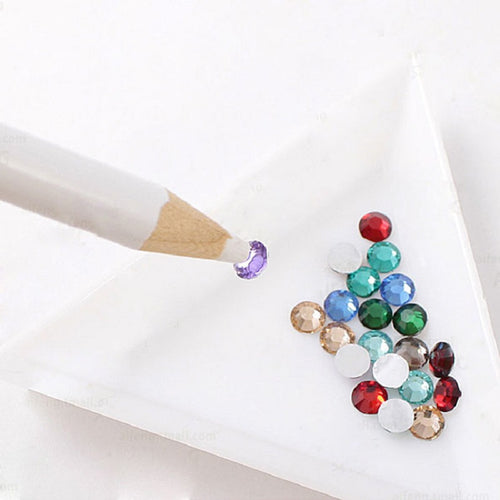 1 Piece Rhinestones Picker Pencil NAIL ART Gem Setter Pen Pick Up Tool Wax Crystal
