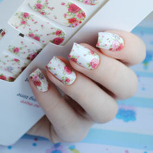 Load image into Gallery viewer, 14pcs/ Sheet Flowers Nail Wraps Red Rose Nail Art Full Stickers BORN PRETTY MDS1013 # 23251