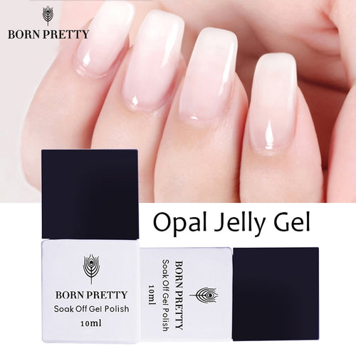 1 Bottle 10ml BORN PRETTY Opal Jelly Gel White Soak Off Manicure Nail Art UV Gel Polish