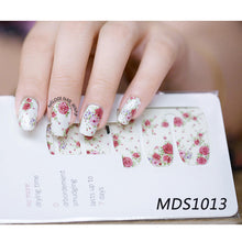 Load image into Gallery viewer, 14pcs/ Sheet Flowers Nail Wraps Red Rose Nail Art Full Stickers BORN PRETTY MDS1013 # 23251