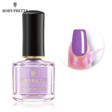 Load image into Gallery viewer, BORN PRETTY Odor-free Nail Peel Off Liquid Tape 6ml Purple Pink Cuticle Guard Nail Care Protector